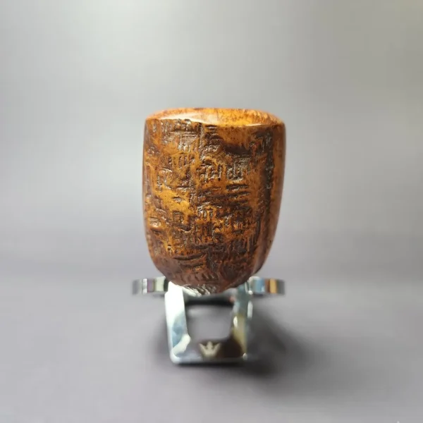 Marxman Jumbo C Rusticated Billiard Estate Briar Pipe, American Estates - Image 6