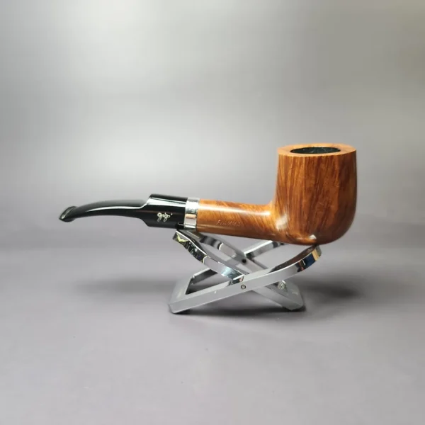 Gigi Fiamma Smooth Panel Billiaed Estate Briar Pipe, Unsmoked, 9mm - Image 6
