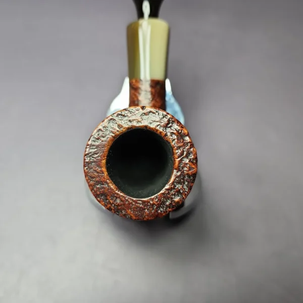 Savinelli Nonpareil 9111 Sandblasted Billiard Estate Briar Pipe, Italian Estates - Image 6