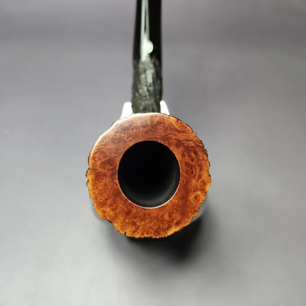 James Upshall Bark EXL Rusticated Dublin Estate Briar Pipe, Unsmoked - Image 6