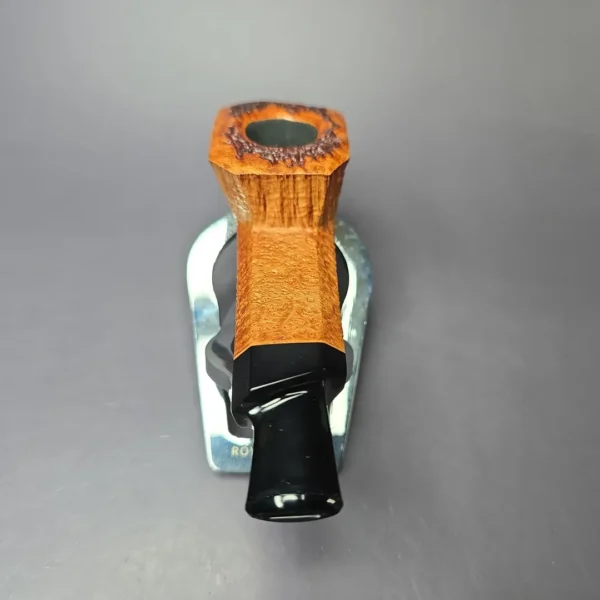 Christian Ruetz Sandblasted Squat Panel Dublin Handmade Briar Pipe, New - Image 6