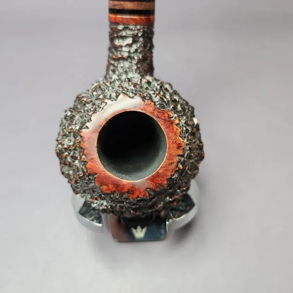 Becker (Paolo) Rusticated Squat Rhodesian Estate Briar Pipe, Italian Estates - Image 6