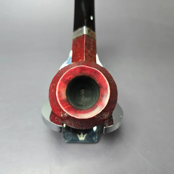 Dunhill 2017 Ruby Bark 3117 Sandblasted Squat Bulldog Estate Briar Pipe, English Estates - Image 6
