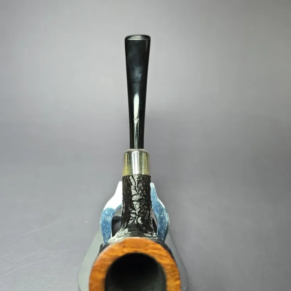 Becker & Musico 2000 Sandblasted Billiard w/ Silver Estate Briar Pipe, Italian Estates - Image 7