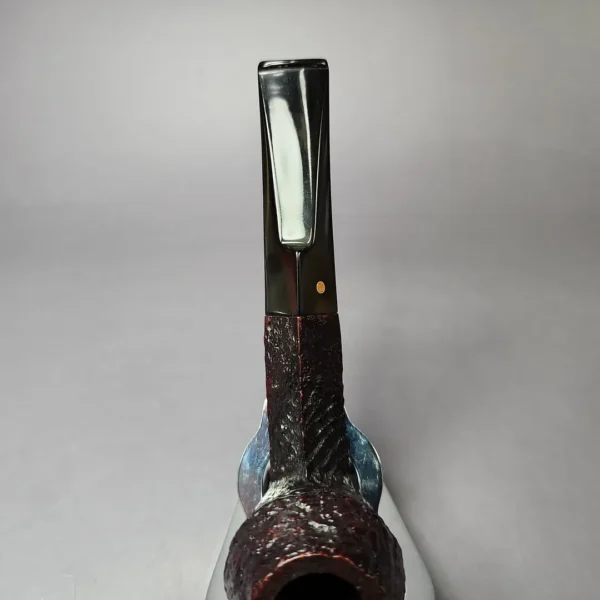Ashton 1989 Pebble Grain Sandblasted Bulldog Estate Briar Pipe, English Estates - Image 7