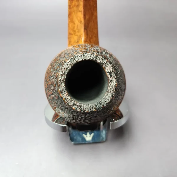 WO Larsen Rustica Part Rusticated Bulldog Estate Briar Pipe, Danish Estates - Image 7