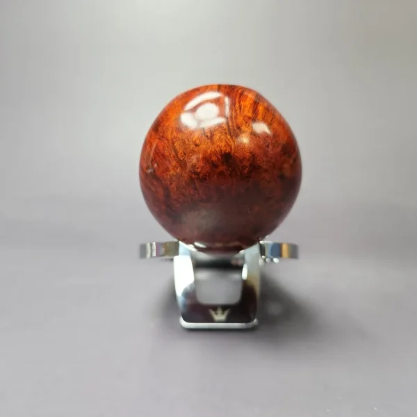 C-Pipe Smooth Tomato w/ Crazy Bamboo and Boxwood Handmade Briar Pipe, New - Image 7