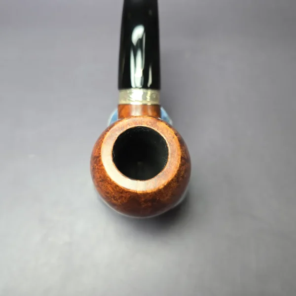 Ser Jacopo L1 Smooth Apple w/ Engraved Silver Estate Briar Pipe, Italian Estates - Image 7