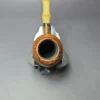 Steve Morrisette Smooth Egg w/ Bamboo & Amberoid Estate Briar Pipe, Unsmoked - Image 7