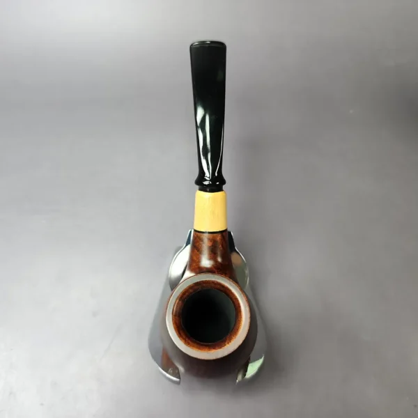 MBSD Briars by Piero Vitale Smooth Brandy w/ Boxwood Briar Pipe, New - Image 7