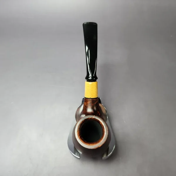MBSD Briars by Piero Vitale Smooth Brandy w/ Boxwood Briar Pipe, New - Image 7