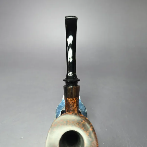 Bruno Nuttens Hand Made XL Smooth Calabash w/ Horn Estate Briar Pipe, Unsmoked - Image 7
