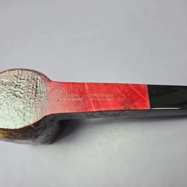 Ashton Achievement ELX Sandblasted Panel Estate Briar Pipe, Unsmoked - Image 7