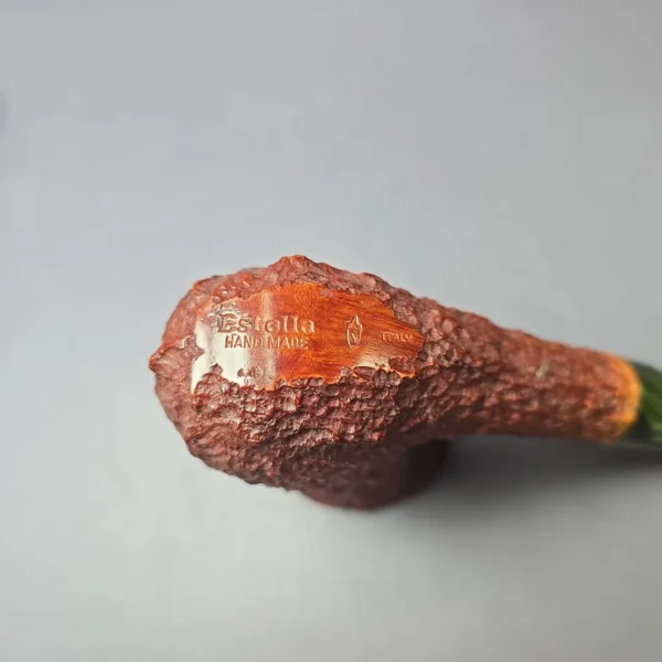 Savinelli Estella XL Rusticated Freehand Vase Estate Briar Pipe, Unsmoked - Image 7