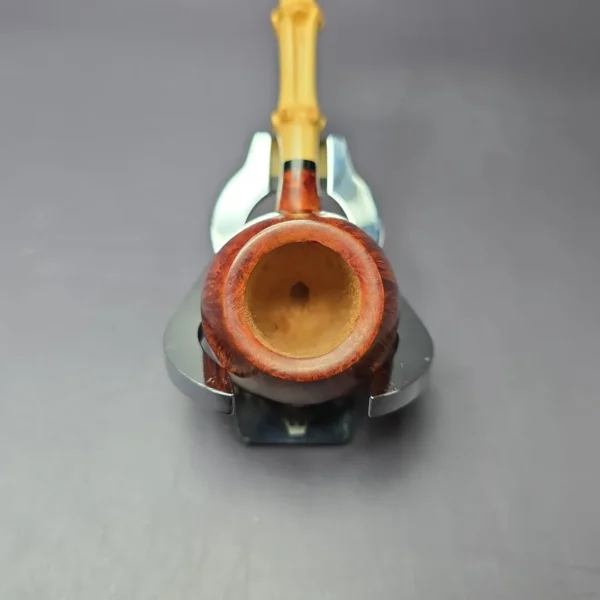 Peter Heeschen Grade A Smooth Apple w/ Bamboo Estate Briar Pipe, Unsmoked - Image 7