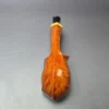 C-Pipe Smooth Long Shank Blowfish w/ Boxwood Handmade Briar Pipe, New - Image 7