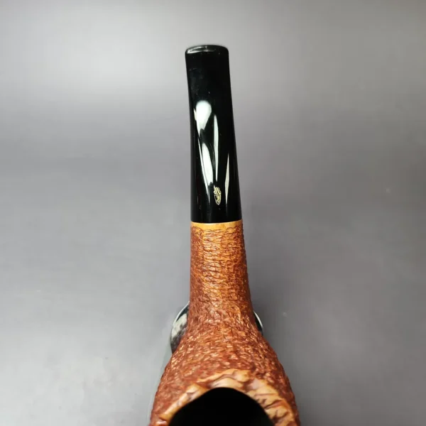 Savinelli Linea Piu 5 Rusticated Brandy Estate Briar Pipe, Italian Estates, 6mm - Image 7