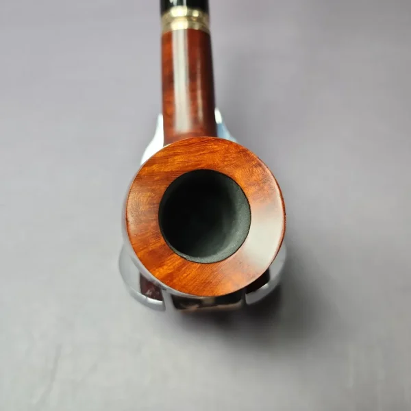 Vauen 3743 Smooth Hawkbill w/ Brass Estate Briar Pipe, Unsmoked, 9mm - Image 6