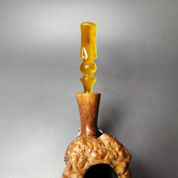 Randy Wiley XL Rusticated Freehand Estate Briar Pipe, American Estates - Image 7