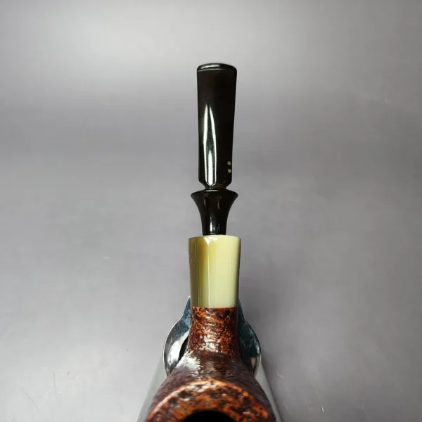 Savinelli Nonpareil 9111 Sandblasted Billiard Estate Briar Pipe, Italian Estates - Image 7