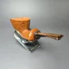 Brandon Brooks Partially Sandblasted Dublin Handmade Briar Pipe, New - Image 7