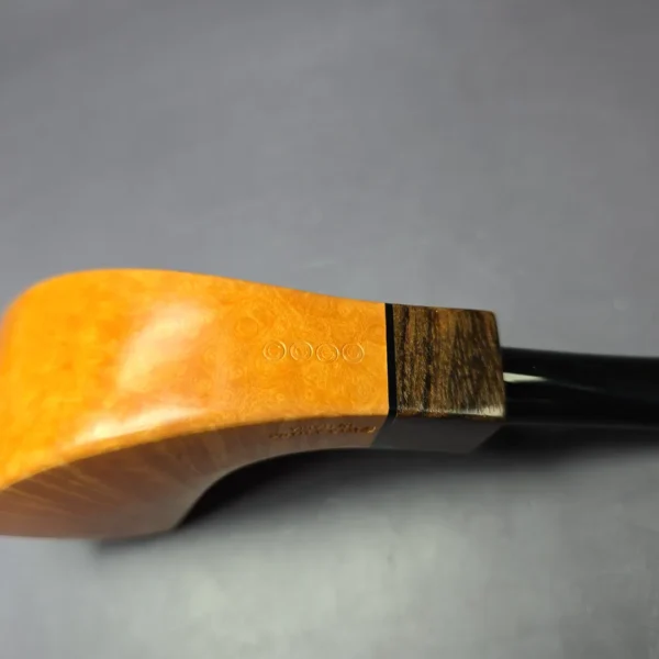 Cavicchi CCCC Grade Smooth Horn w/ Bocote Estate Briar Pipe, Unsmoked - Image 7