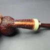 Walt Cannoy Cardinal House Morton C24 Rusticated Egg Handmade Briar Pipe, New - Image 7
