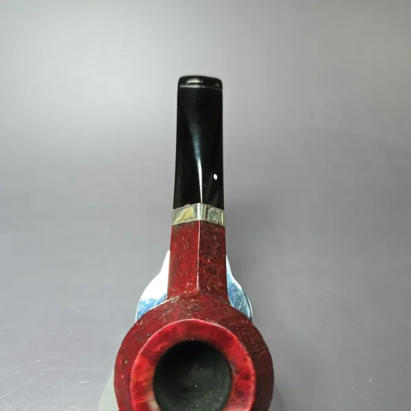Dunhill 2017 Ruby Bark 3117 Sandblasted Squat Bulldog Estate Briar Pipe, English Estates - Image 7
