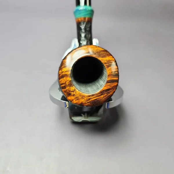 Sara Eltang by Tom Eltang Part Sandblasted Dublin Estate Briar Pipe, Unsmoked - Image 7