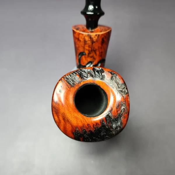 Nording Partially Rusticated Freehand Estate Briar Pipe, Unsmoked - Image 7