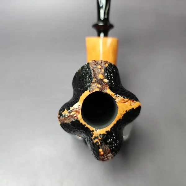 Nording Partially Rusticated Fluted Freehand Estate Briar Pipe, Unsmoked - Image 7