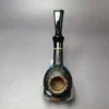 Buckeye Sandblasted Squat Tomato Estate Briar Pipe, American Estates - Image 7