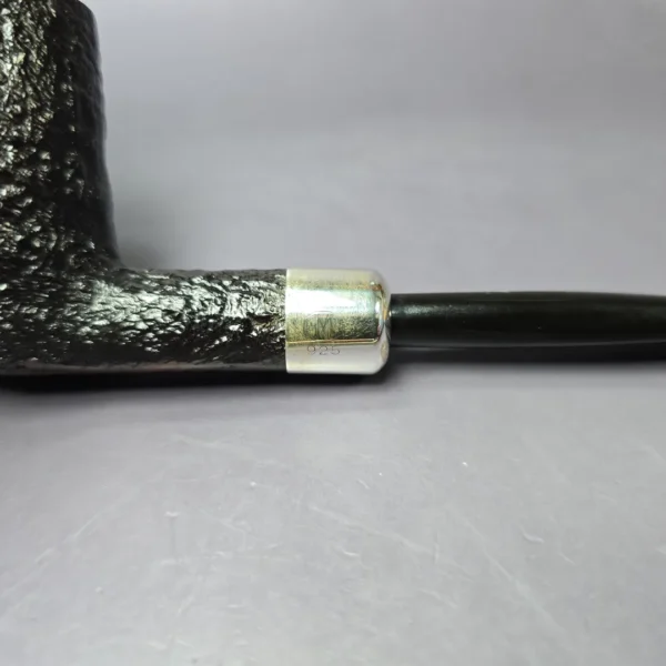 Becker & Musico 2000 Sandblasted Billiard w/ Silver Estate Briar Pipe, Italian Estates - Image 8