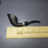 Lasse Skovgaard Sandblasted Dublin w/ Silver Estate Briar Pipe, Unsmoked - Image 8