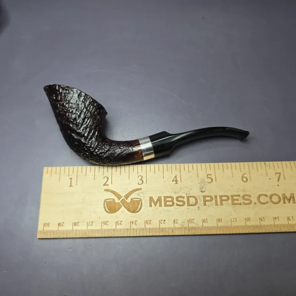 Lasse Skovgaard Sandblasted Dublin w/ Silver Estate Briar Pipe, Unsmoked - Image 8