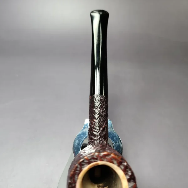 Pioneer 115 Meerschaum Lined Sandblasted Billiard Estate Briar Pipe, American Estates - Image 8