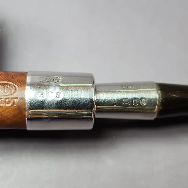 Loewe & Co 1979 Smooth Silver Spigot Pot Estate Briar Pipe, English Estates - Image 8
