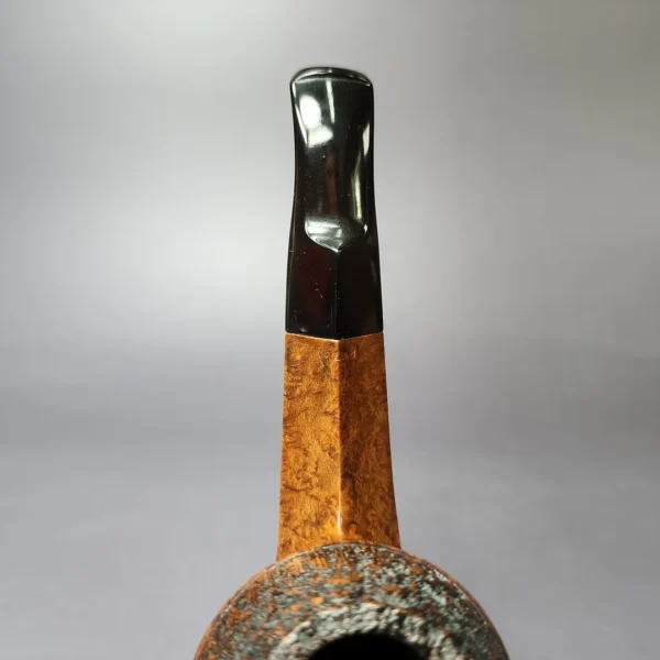 WO Larsen Rustica Part Rusticated Bulldog Estate Briar Pipe, Danish Estates - Image 8