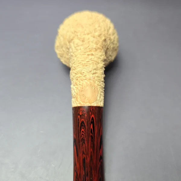 Pipe Tristan Natural Granite Bullmoose Handmade Briar Pipe, New - Image 8