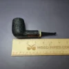 Chheda Sandblasted Billiard w/ Buckeye Burl Estate Briar Pipe, Unsmoked - Image 8