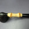 Michael Lindner 2012 D1 Sandblasted Bamboo Dublin Estate Briar Pipe, Unsmoked - Image 8