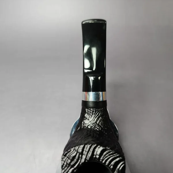 Morgan BlackJack 31 Sandblasted Panel Horn Briar Pipe, New - Image 8