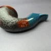 Voboril Pipes Partially Sandblasted Chubby Bulldog Estate Briar Pipe, Unsmoked - Image 8