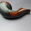 Voboril Pipes Partially Sandblasted Chubby Bulldog Estate Briar Pipe, Unsmoked - Image 8