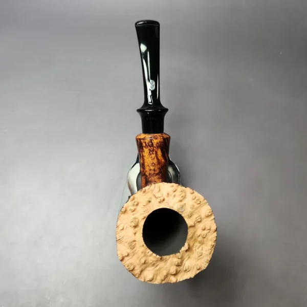 Chacom Fleur Smooth Contrast Freehand Estate Briar Pipe, Unsmoked, 9mm - Image 8