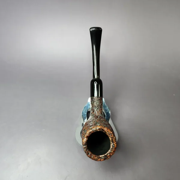 Castello Sea Rock Briar 74 F Rusticated Stack Estate Briar Pipe, Italian Estates - Image 8