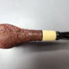 MBSD Briars by Piero Vitale Sandblasted Billiard w/ Olivewood Briar Pipe, New - Image 8