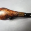 MBSD Briars by Piero Vitale Smooth Brandy w/ Zebrawood Briar Pipe, New - Image 8