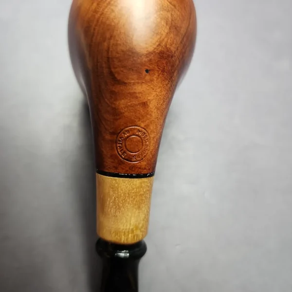 MBSD Briars by Piero Vitale Smooth Brandy w/ Olivewood Briar Pipe, New - Image 8