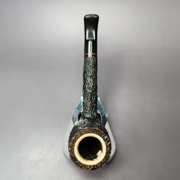 Citation (by Savinelli) Meerschaum Lined Rusticated Lumberman Estate Briar Pipe, Italian Estates - Image 8